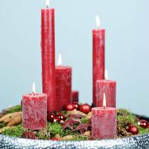 Artikel Kokosster rood 5cm 50st. Kerstdecoratie decoratieve sterren