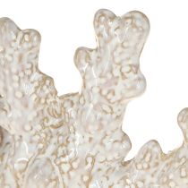 Artikel Koraaldecoratie keramiek maritieme tafeldecoratie beige H14,5cm