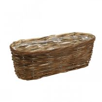 Mandkom, plantenbak, houten mand voor het planten van de natuur L41cm H13.5