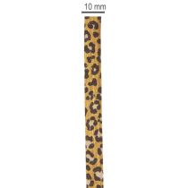 Artikel Krullend lint met luipaardprint, cadeaulint voor creatieve inpakprojecten, 10 mm, 100 m