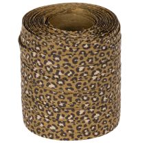 Artikel Krullend lint met luipaardprint, cadeaulint voor creatieve inpakprojecten, 10 mm, 100 m
