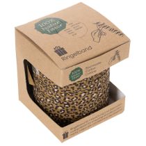Artikel Krullend lint met luipaardprint, cadeaulint voor creatieve inpakprojecten, 10 mm, 100 m