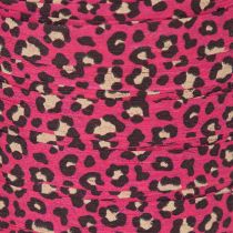 Artikel Decoratief lint met luipaardprint, roze, krullint voor het inpakken van cadeaus en knutselen, 10 mm, 100 m