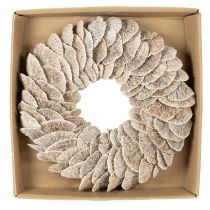 Artikel Kerstkrans van spons, natuurlijke decoratie, 37 cm