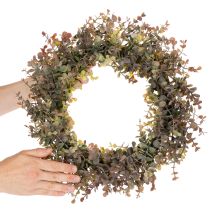 Artikel Kunstmatige eucalyptuskrans, herfstdecoratie, rond, 45 cm