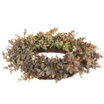 Artikel Kunstmatige eucalyptuskrans, herfstdecoratie, rond, 45 cm