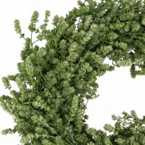 Artikel Kerstkrans decoratie groene gedroogde bloemenkrans deurkrans vlaskruid feestelijk Ø34cm