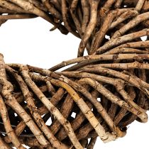 Artikel Krans gemaakt van natuurlijke takjes, ronde rotankrans om zelf te maken, 35 cm