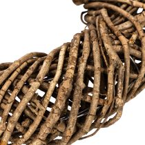 Artikel Decoratieve krans gemaakt van natuurlijke takken, rotankrans, rond, groot, 45 cm.