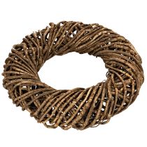 Artikel Decoratieve krans gemaakt van natuurlijke takken, rotankrans, rond, groot, 45 cm.