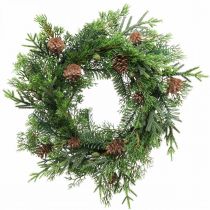 Kerstkrans met kegels Adventskrans kunst Ø40cm