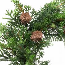 Kerstkrans met kegels Adventskrans kunst Ø40cm