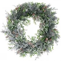 Kerstkrans Adventskrans met kunstsneeuw Ø30cm