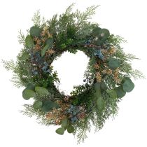 Deurkrans Kerstkrans kunst conifeerbessen Ø60cm