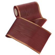 Artikel Bordeauxrood kranslint met gouden rand, 175 mm, decoratief