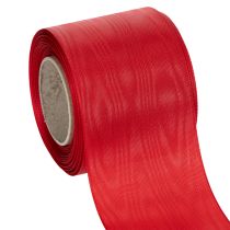 Artikel Rood kranslint 75 mm x 25 m - Rouwbloemen en -decoratie, stevig lint voor belettering