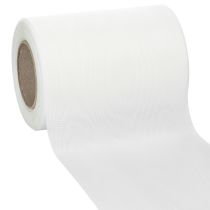 Artikel Wit kranslint 125mm 25m decoratief lint begrafenisdienst grafversiering