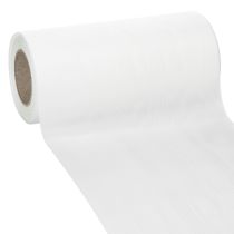 Artikel Wit kranslint, 200 mm breed, rol van 25 m, rouwlint, striklint, decoratief lint voor rouwbloemen en andere gelegenheden.