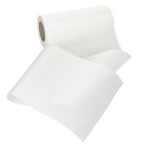Artikel Wit kranslint, 200 mm breed, rol van 25 m, rouwlint, striklint, decoratief lint voor rouwbloemen en andere gelegenheden.