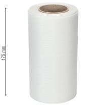 Artikel Wit kranslint voor rouwbloemen, 175 mm breed, 25 m lang, hoogwaardig acetaatlint