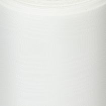 Artikel Wit kranslint voor rouwbloemen, 175 mm breed, 25 m lang, hoogwaardig acetaatlint