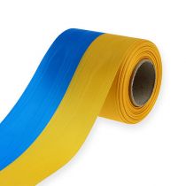 Artikel Kranslint Moiré Blauw-Geel 100 mm
