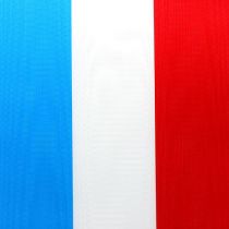Kransband moiré blauw-wit-rood
