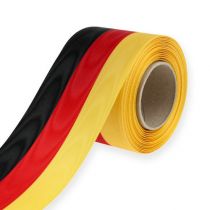 Kranslinten moiré zwart-rood-goud 75 mm