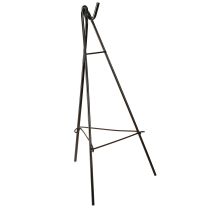 Artikel Kranshouder staand met haak zwarte metalen ezel H56cm