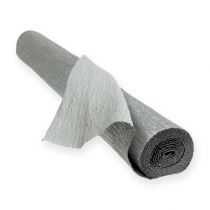 Bloemist crêpepapier zilver 50x250cm
