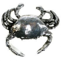 Artikel Decoratieve krab, antiek zilver, 12 cm