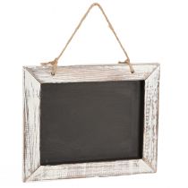Artikel Krijtbord om op te hangen vintage zwart wit 24,5×20cm 2st