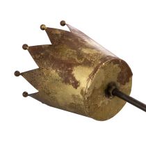 Artikel Decoratieve kroon op een stokje, vintage decoratie voor potplanten, 73 cm