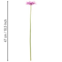 Artikel Kunstmatige gerbera's voor in de tuin, paars, 47 cm, 6 stuks