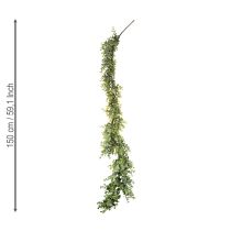 Artikel Kunstmatige eucalyptuskrans, decoratieve krans, groen, 150 cm