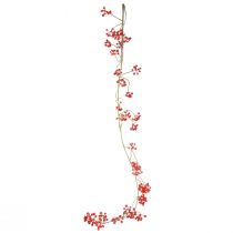 Artikel Kunsthangplanten bessentak rood groen H150cm