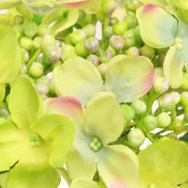 Artikel Kunsthortensia&#39;s Groene Bloemen Bladeren L43cm 2st