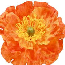 Artikel Kunst Klaprozen Zomerbloemen Oranje Ø7cm L78cm 3st