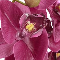 Artikel Kunstorchideeën paarse kunstbloemen zoals echt 56cm 3 st