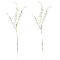 Artikel Kunstmatige Orchideeën Tak Crème Witte Bloemen L90cm 2st