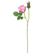 Artikel Kunstrozen in een bos Kunstbloemen Roze 36cm 12st
