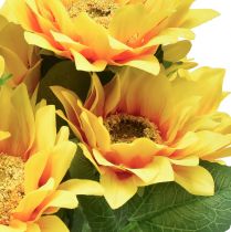 Artikel Zonnebloem Kunstboeket Stekker Geel Oranje 45cm