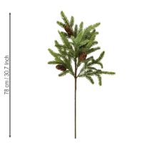 Artikel Kunstmatige dennentak met echte dennenappels Kersttak 78cm