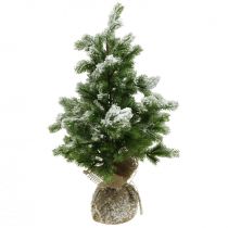 Mini Kunstkerstboom in Zak Sneeuw Ø32cm H55cm