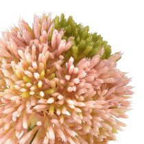 Artikel Kunstallium sierknoflook roze groen Ø10cm L65cm