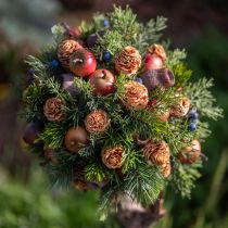 Artikel Kunstmatige Fruit Decoratieve Appels Cox Sinaasappel 3,5cm 24 Stuks Strooi Decoratie Herfstdecoratie