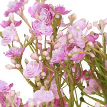 Artikel Kunstgypsophila gipskruid in paars L68cm 4 st