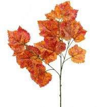 Artikel Kunstwijnbladeren Rood Oranje Groen Kunstplanten 63cm 3st