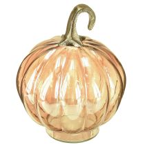 Artikel Pompoendecoratie glas glazen pompoen tafeldecoratie oranje Ø14cm H18cm