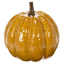 Artikel Keramische pompoen met gezicht, LED-decoratie, Halloween, 19 cm